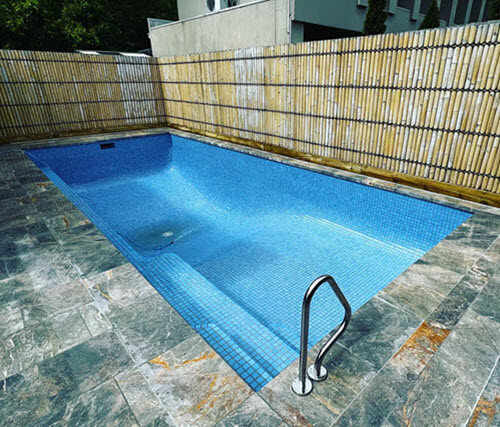 fully tiled pool interior