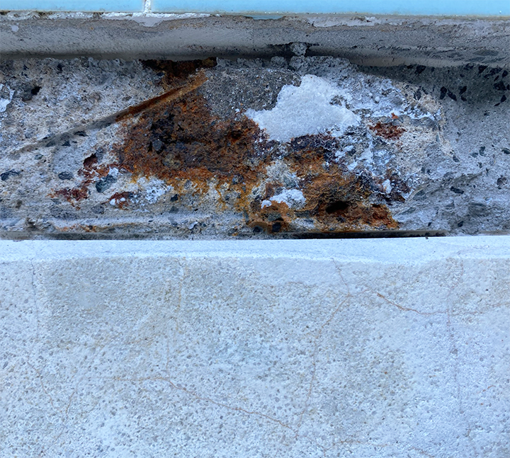 Rustinconcrete Rust in Swimming Pools - Local Pool Renovations