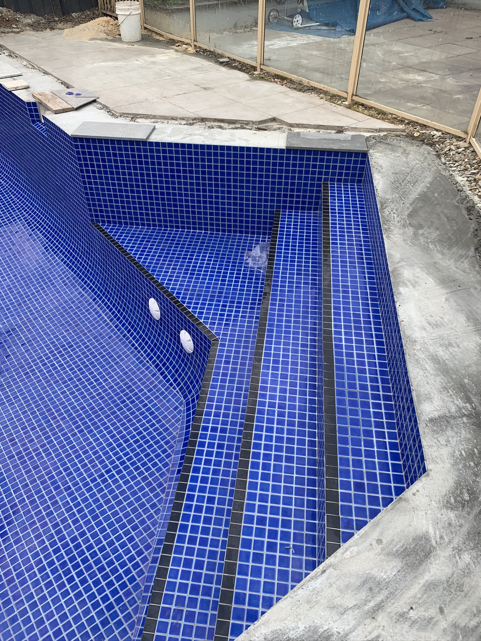 swimming pool after changing shape